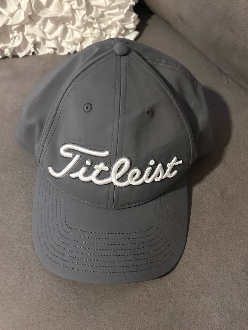 $15 sale New Titleist Hat Cap W One Sight Logo Grey